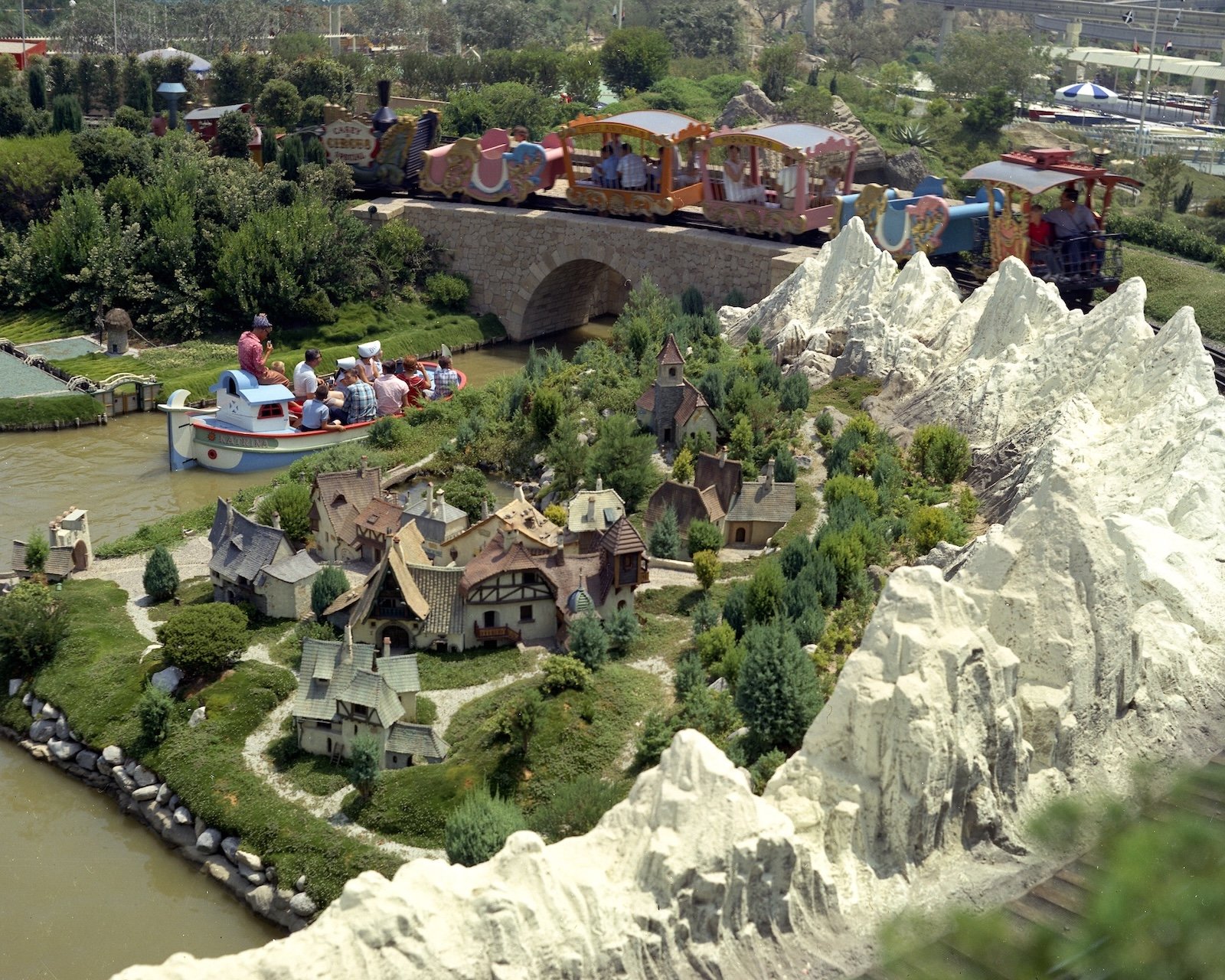 Storybook Land Canal Boats historical photo Disneyland