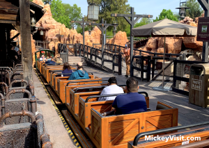 disneyland big thunder mountain ride cars