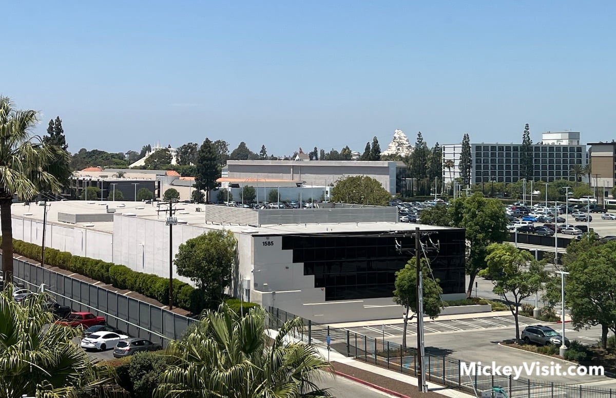 disneyland parking structure construction site