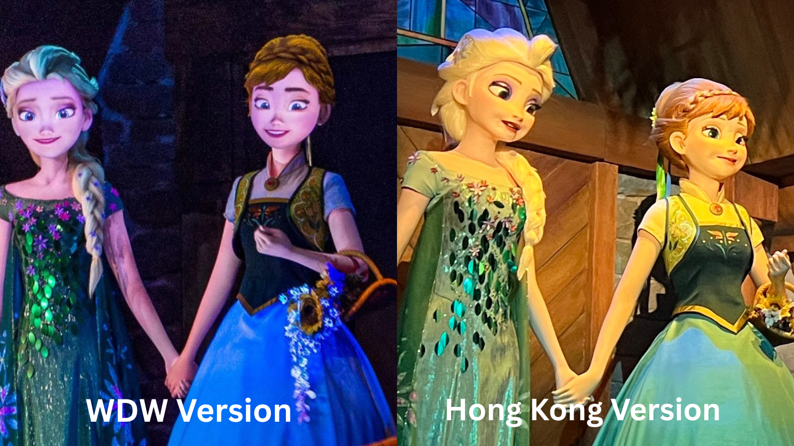 Frozen Ever After faces