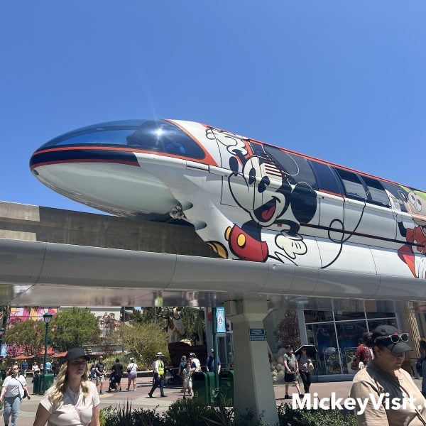 monorail in Downtown Disney