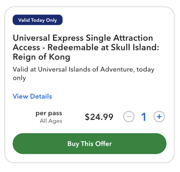 Universal app screenshot