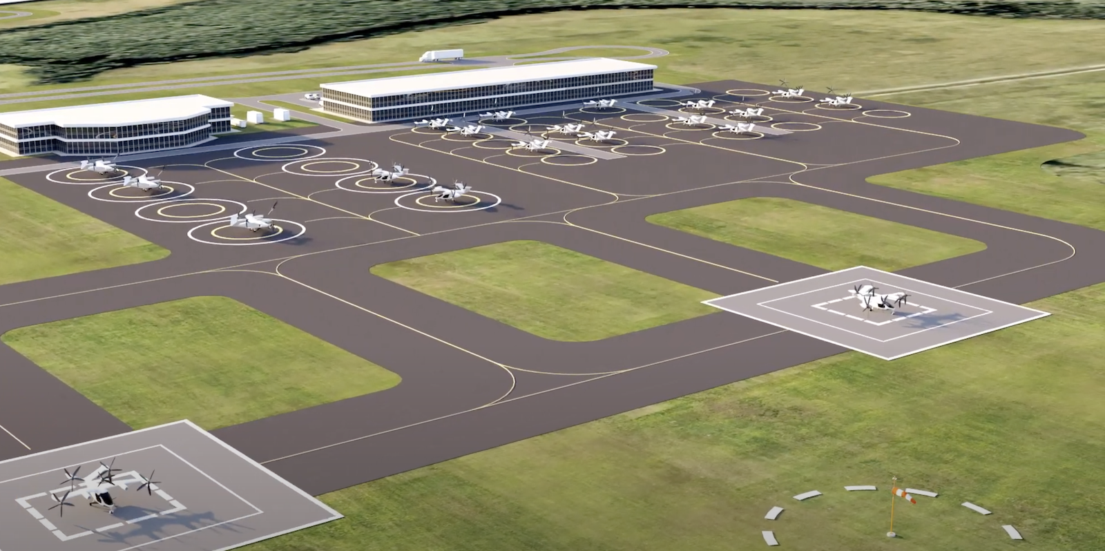 concept for vertiport at MCO