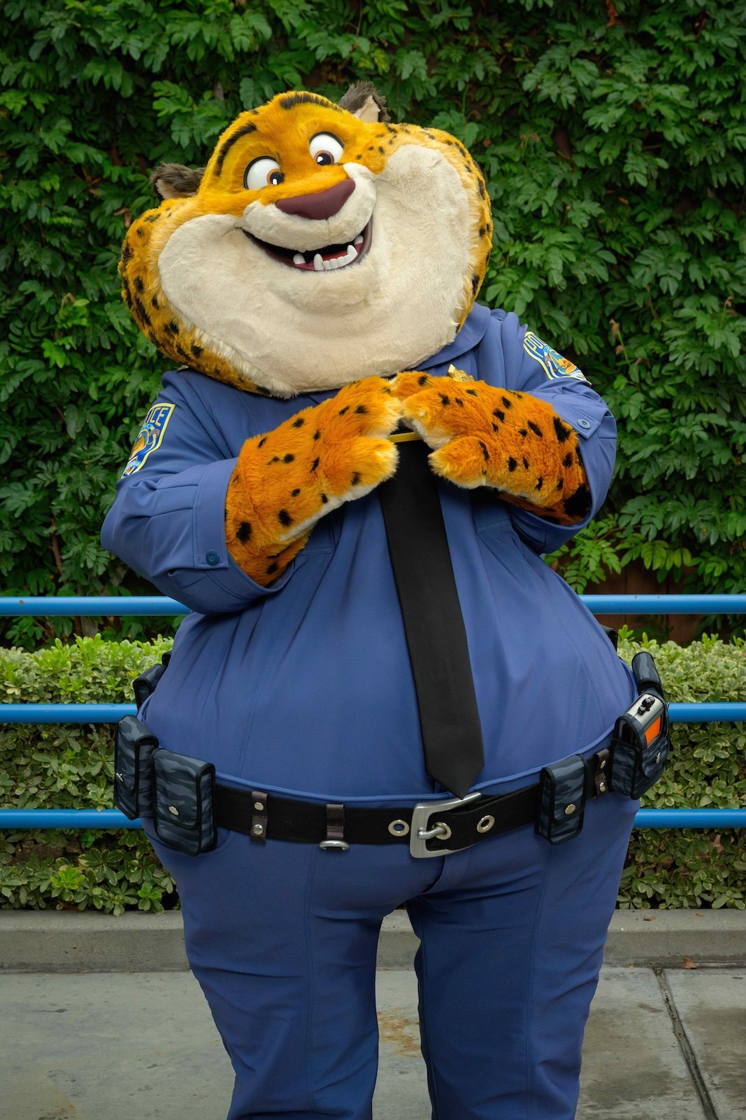 Clawhauser from Zootopia 2 in Disney California Adventure