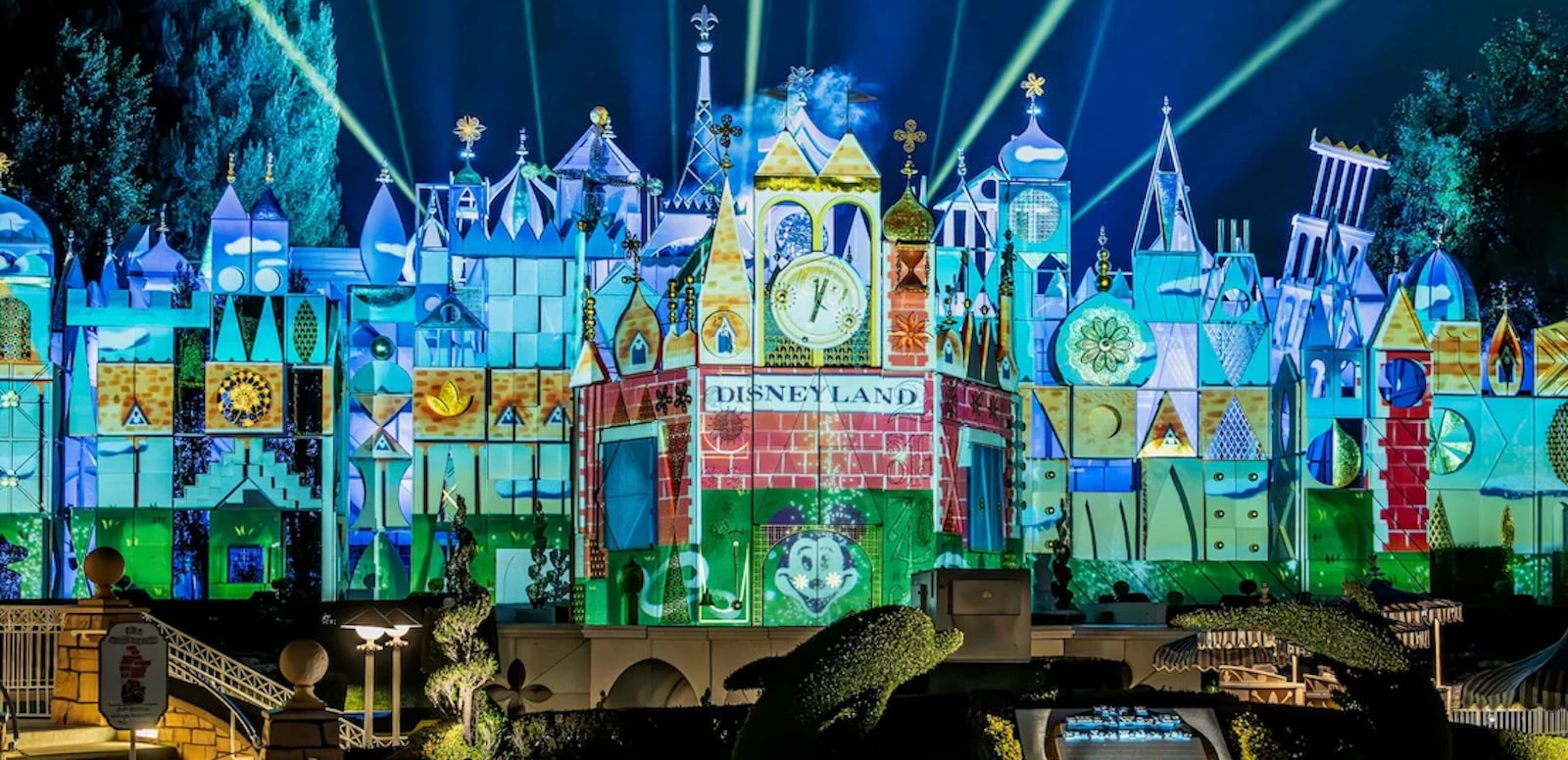 "it's a small world" projections 70 Years of Favorites Disneyland After Dark