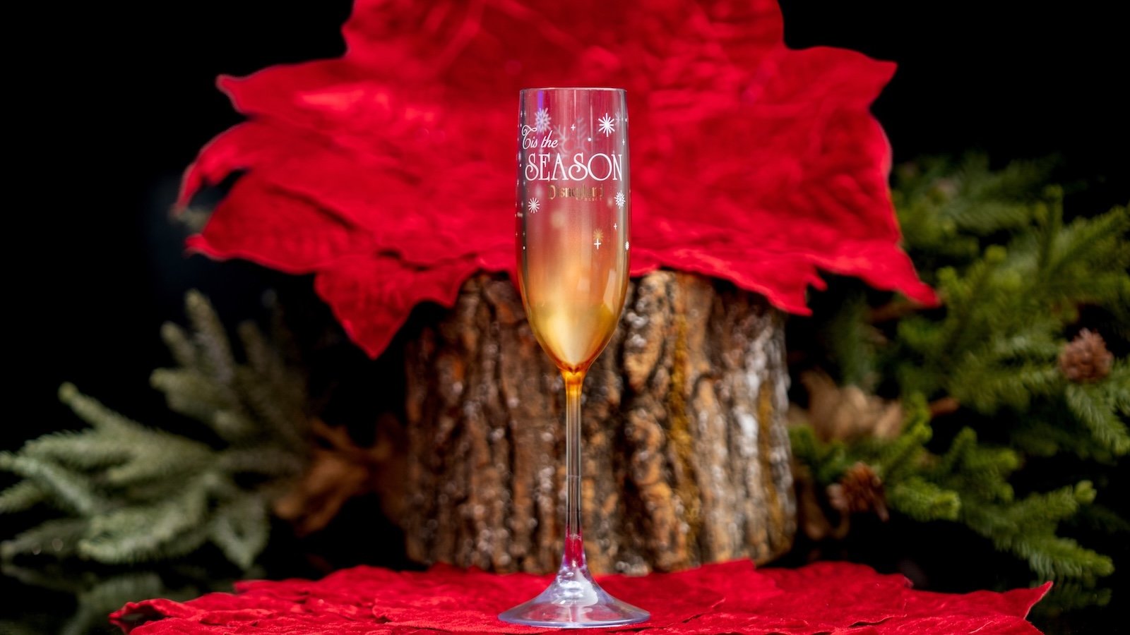 Holiday Acrylic Flute Disneyland Christmas