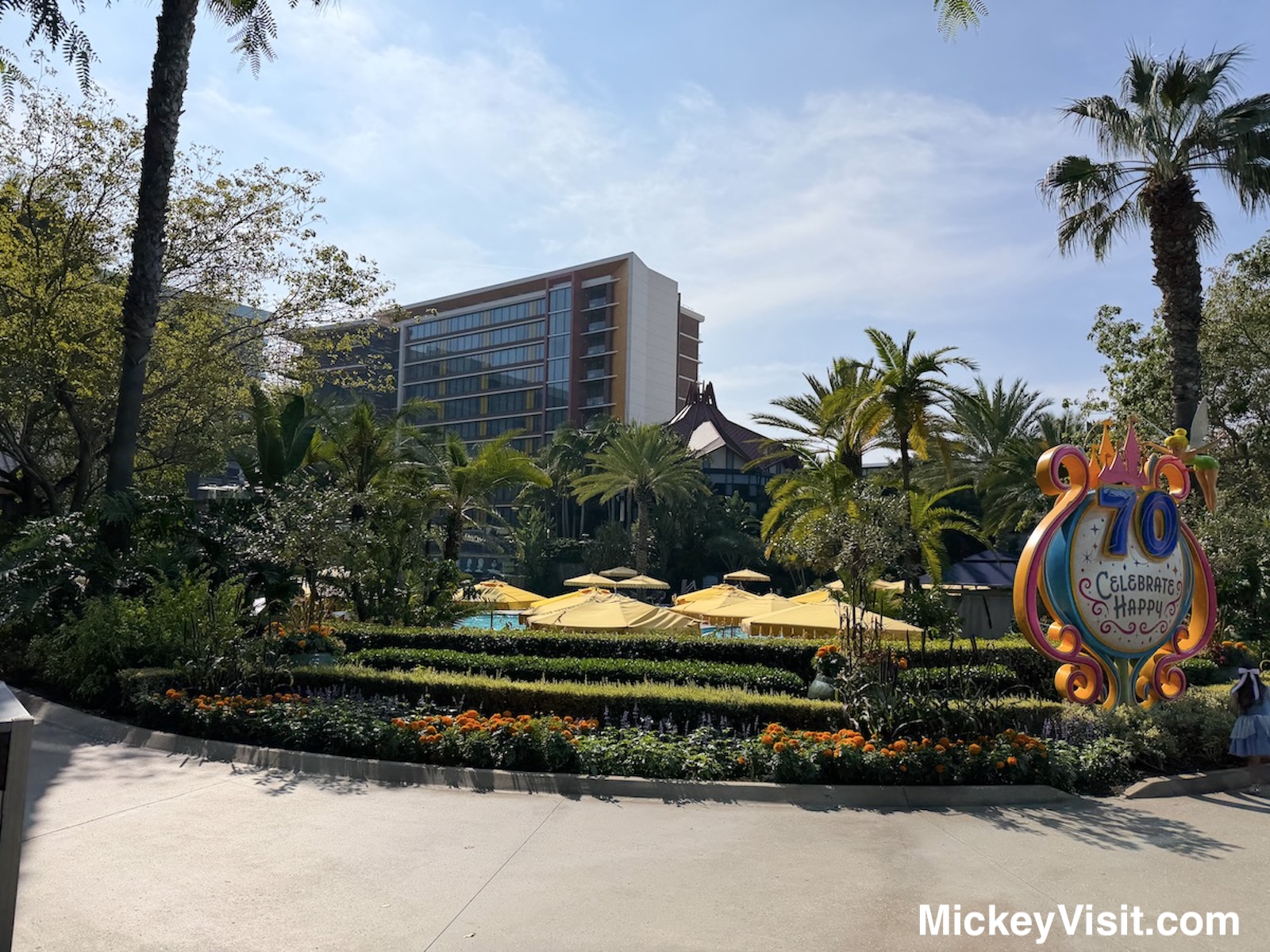 Disneyland Hotel 70th anniversary decor