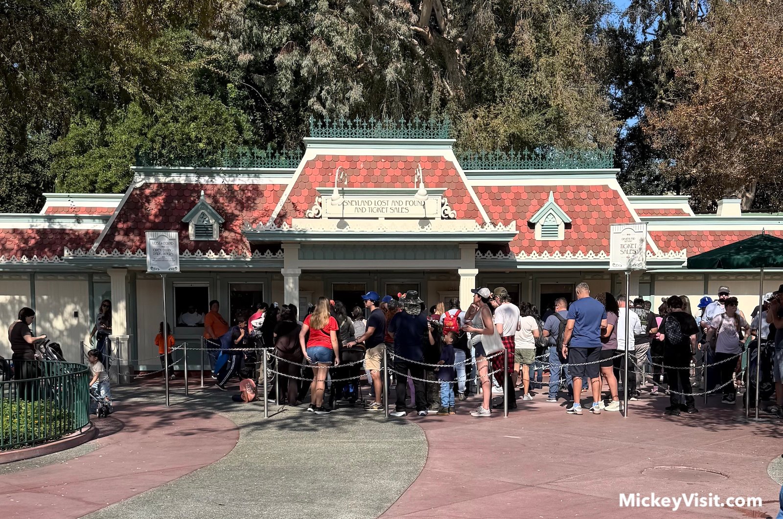 Disneyland ticket booth