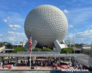 EPCOT spaceship earth exterior