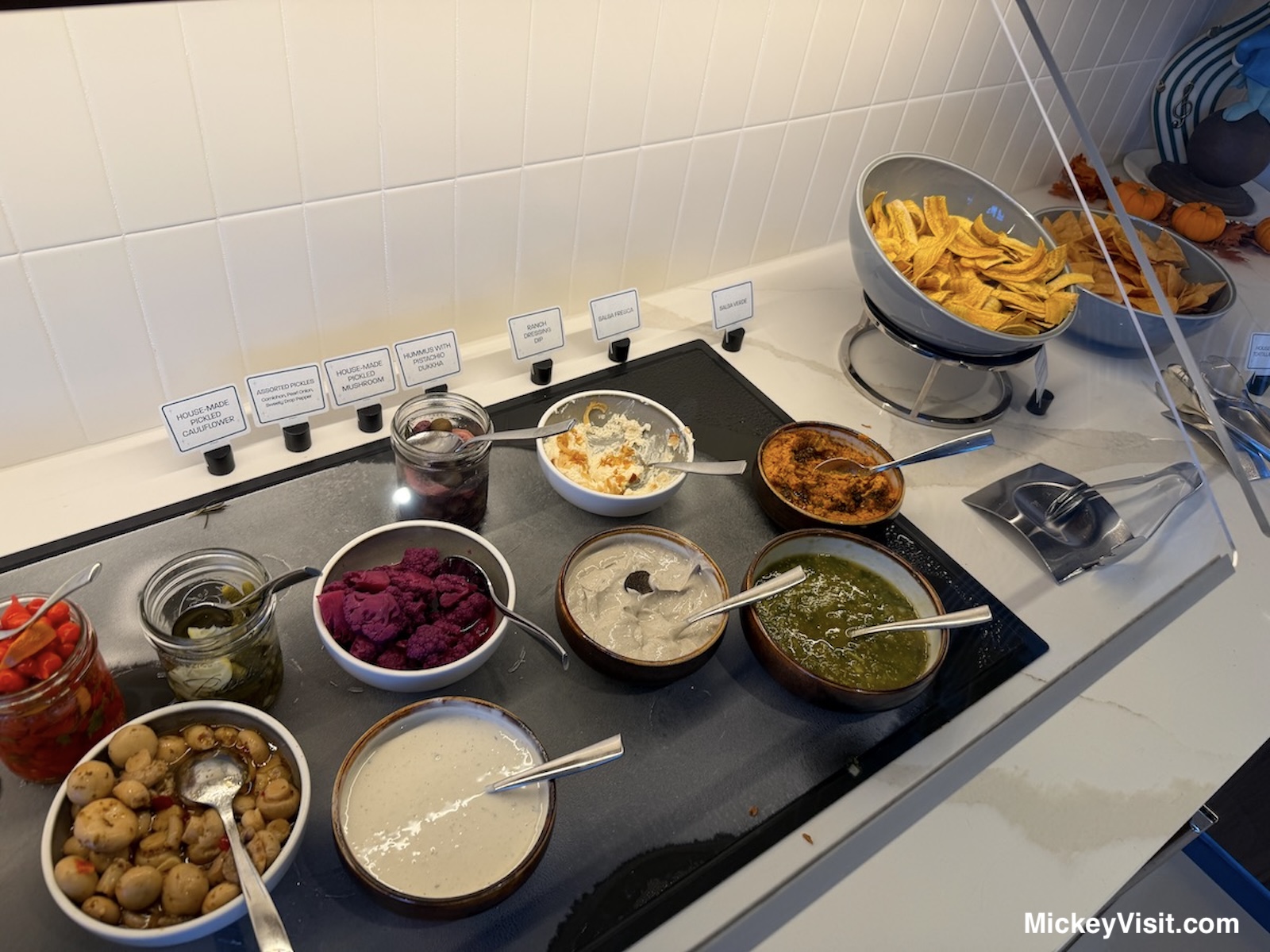 Disneyland Hotel High Key Club food spread