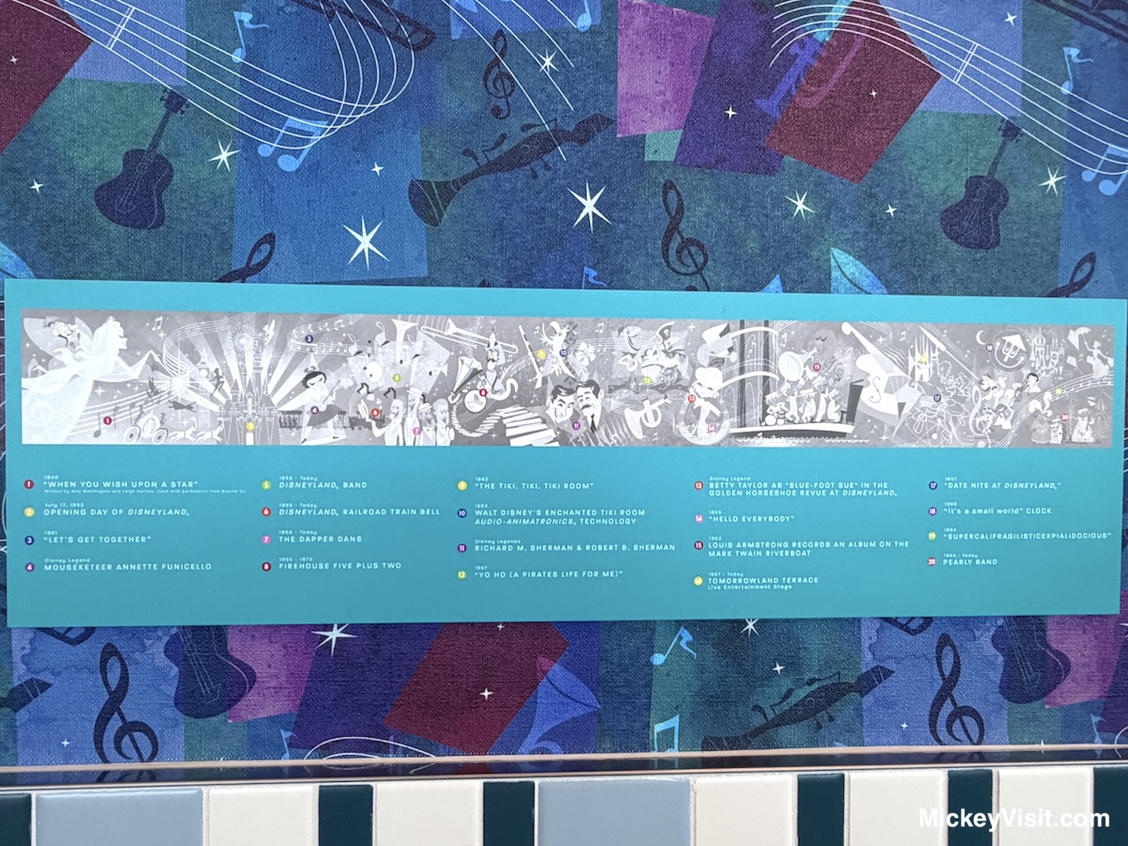 Disneyland High Key Club timeline