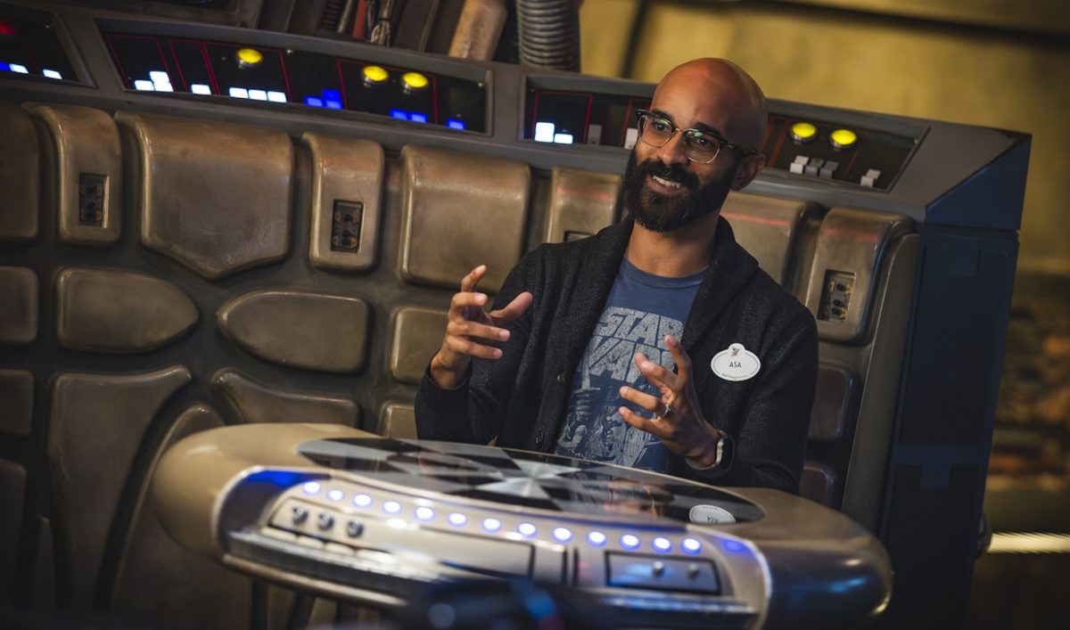 Asa Kalama Millennium Falcon ride