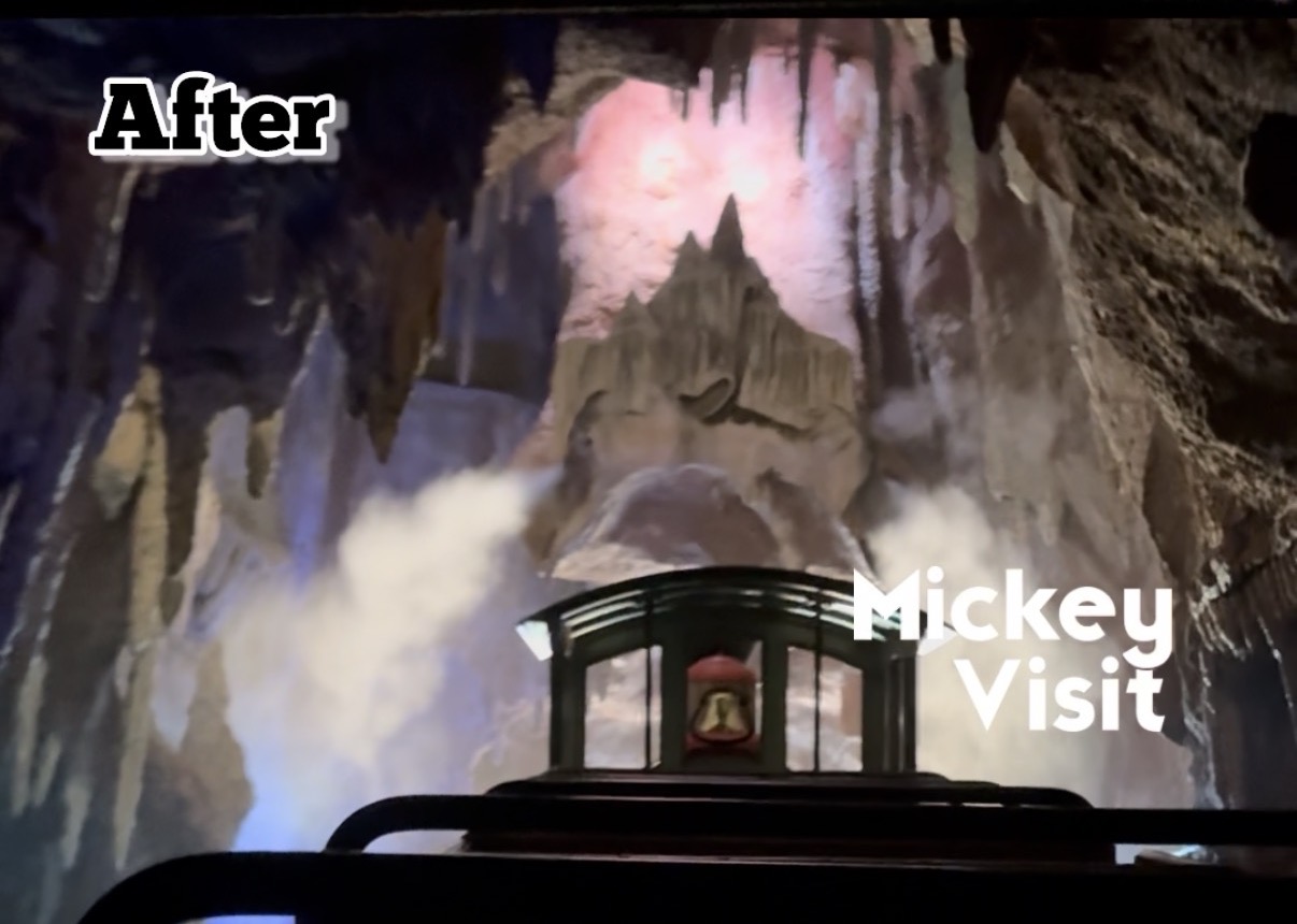 big thunder mountain water fall scene