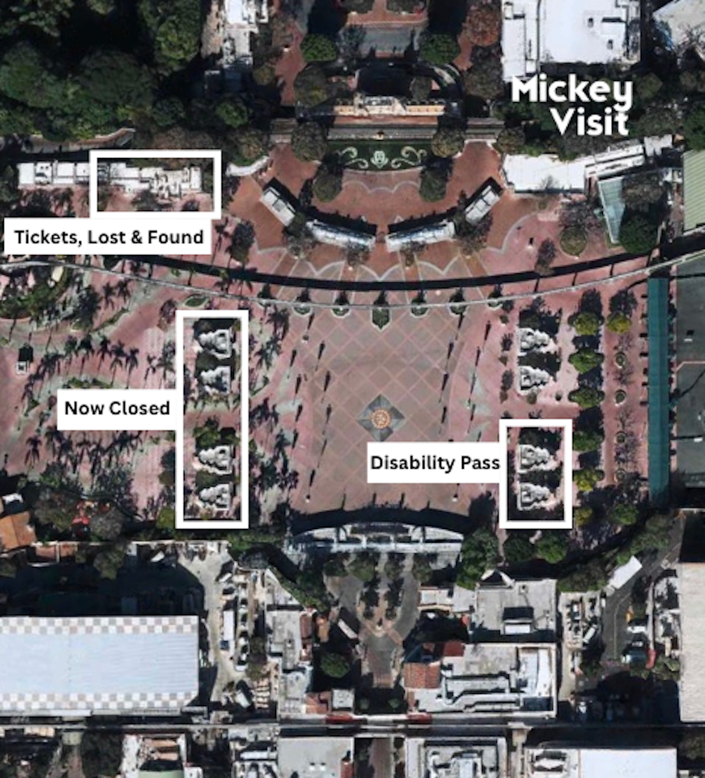 changes to esplanade Disneyland map
