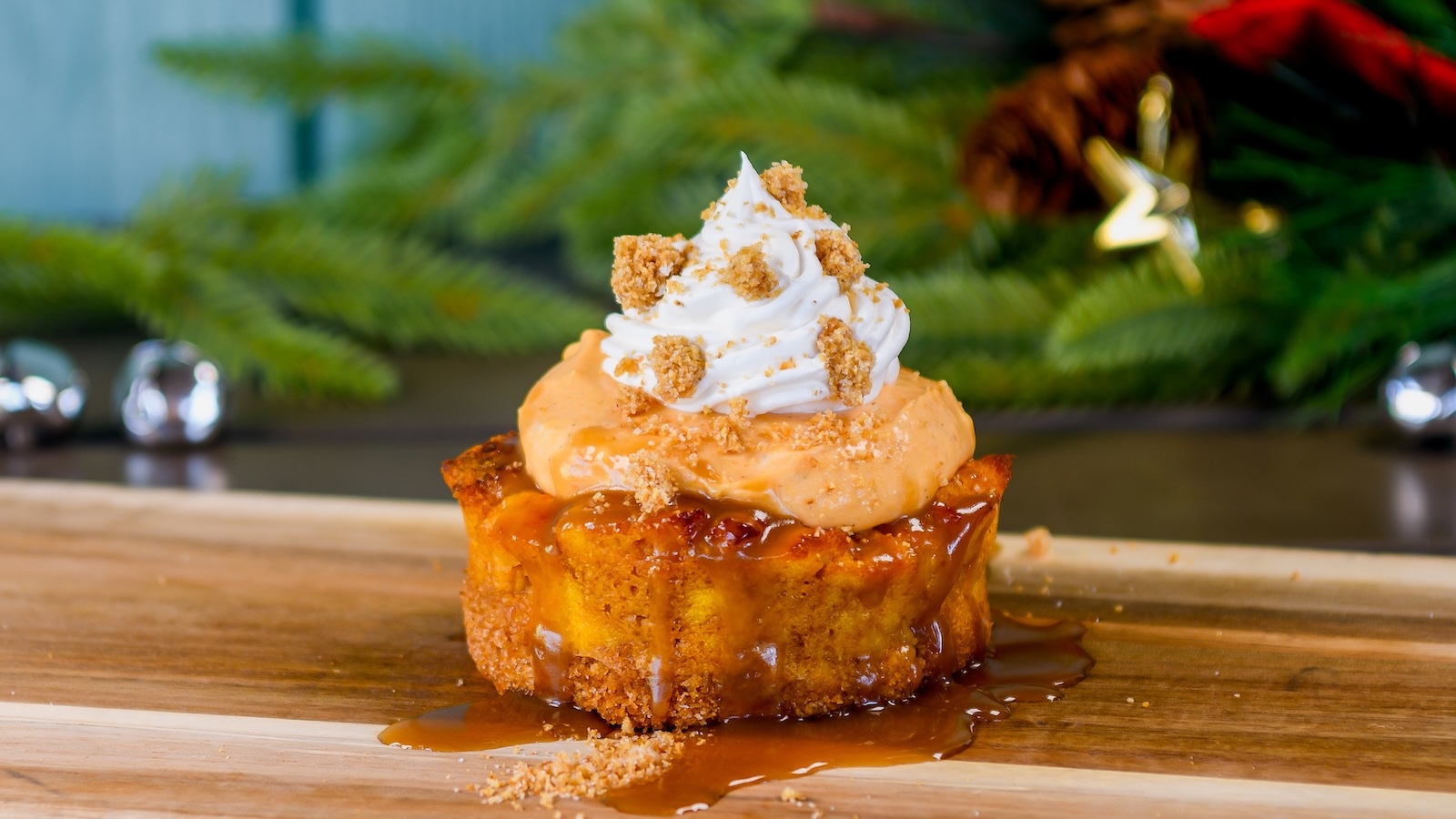 Aunt Cass Café Pumpkin Cheesecake Bread Pudding