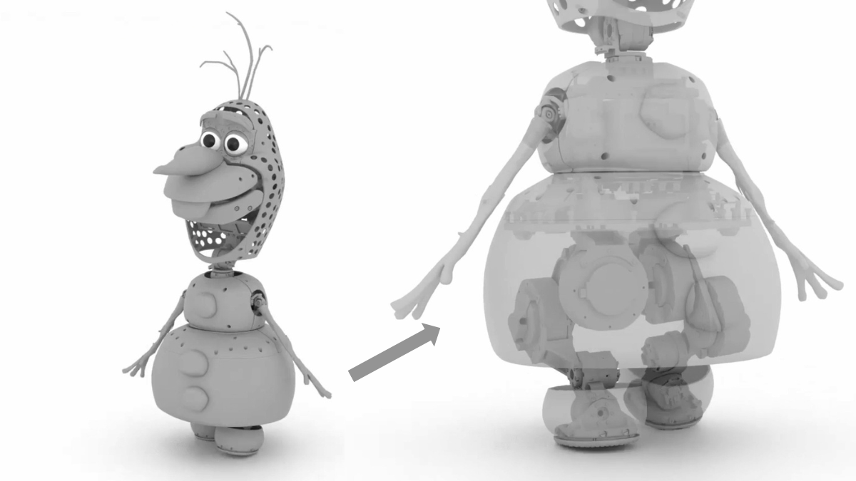 olaf robotics frozen character