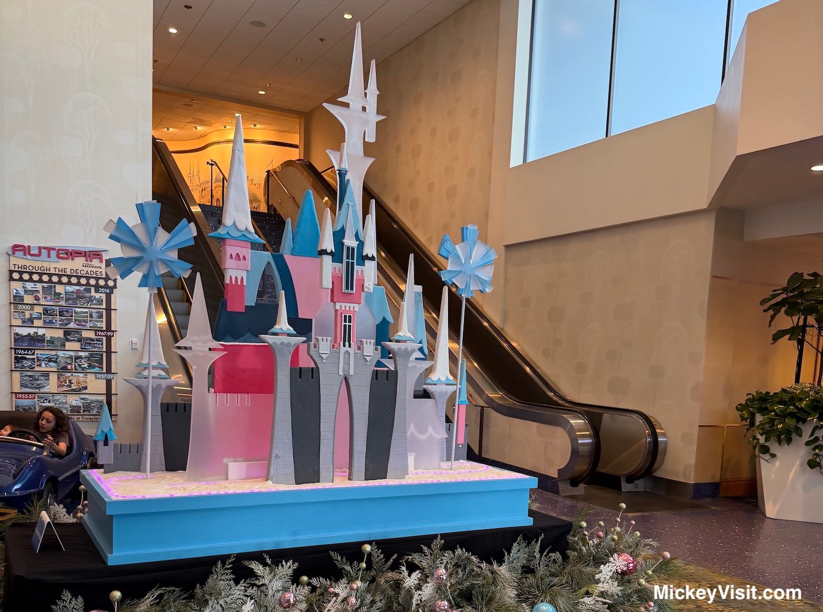 Disneyland Hotel confectionary castle display