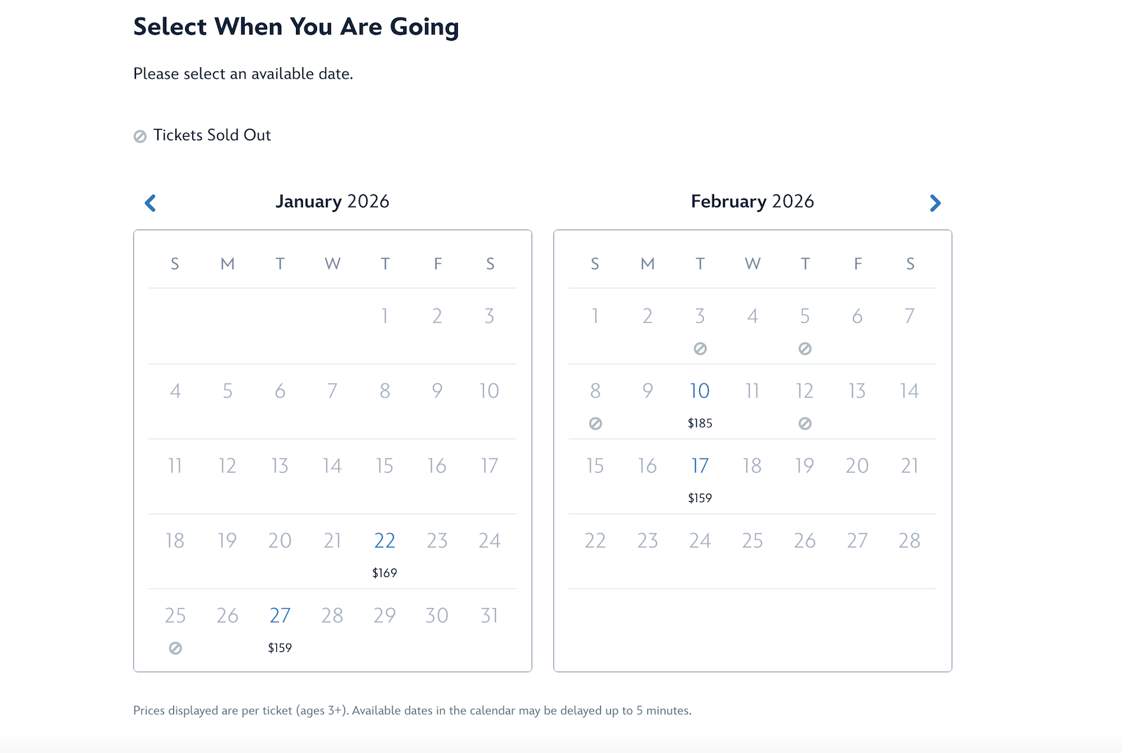Disneyland Sweethearts Nite sold out dates