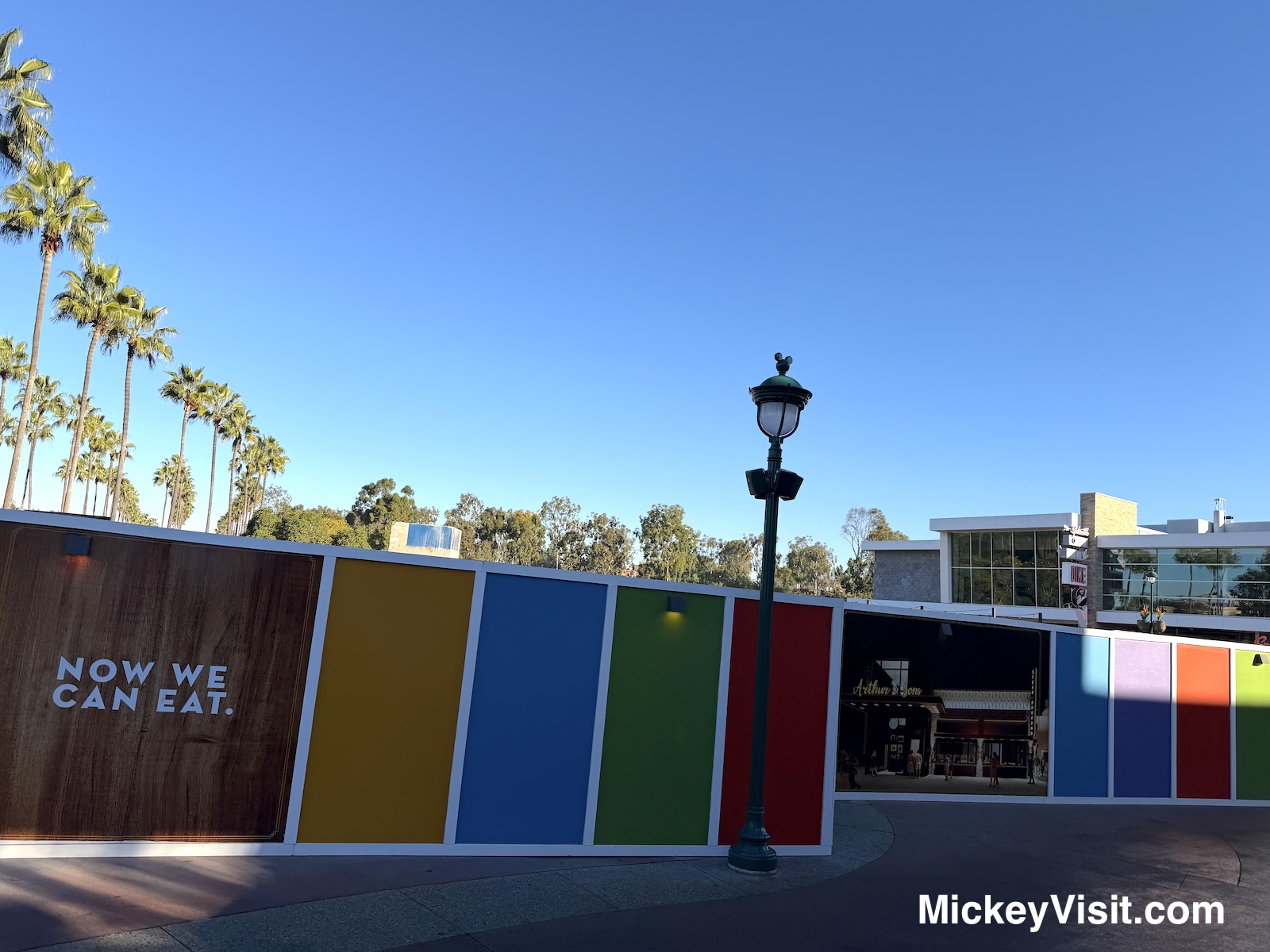 construction walls outside Arthur & Sons