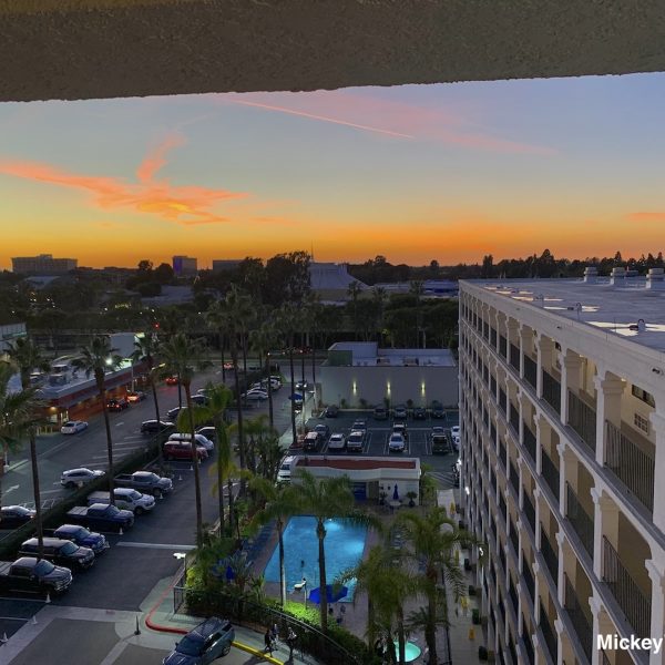 Fairfield Anaheim sunset view