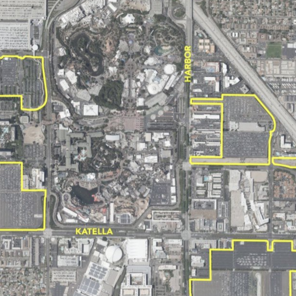 disneyland aerial map of new rides construction
