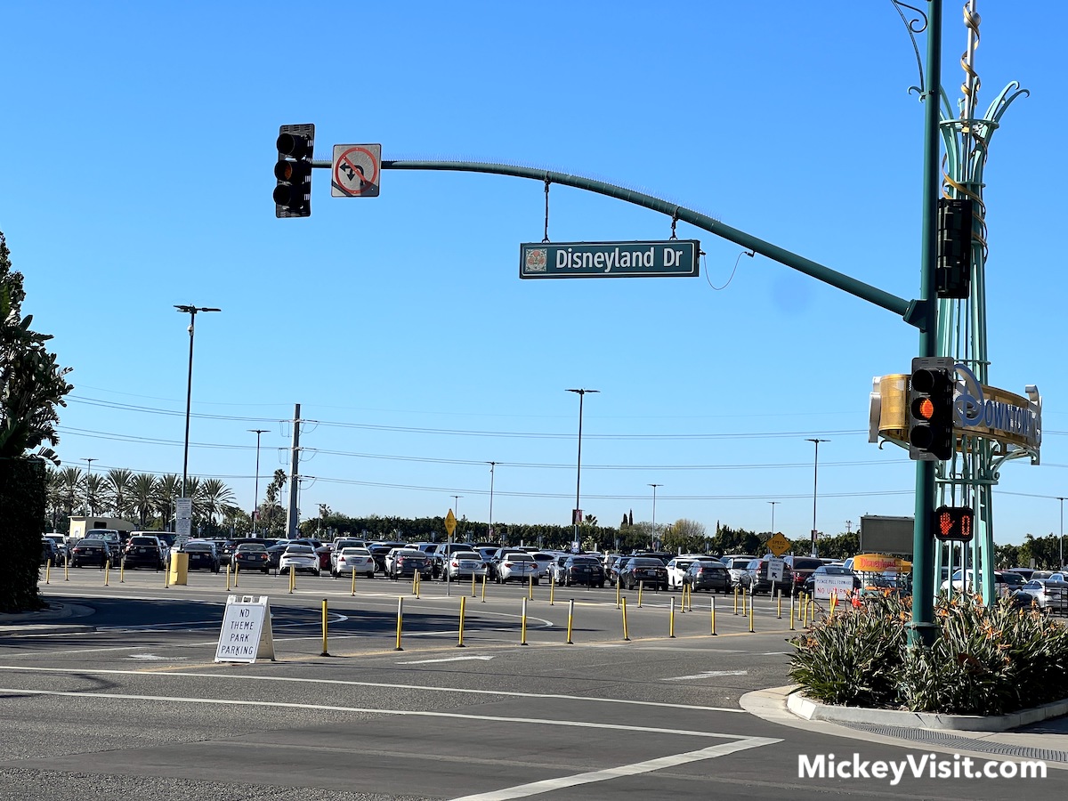 downtown disney parking entrance