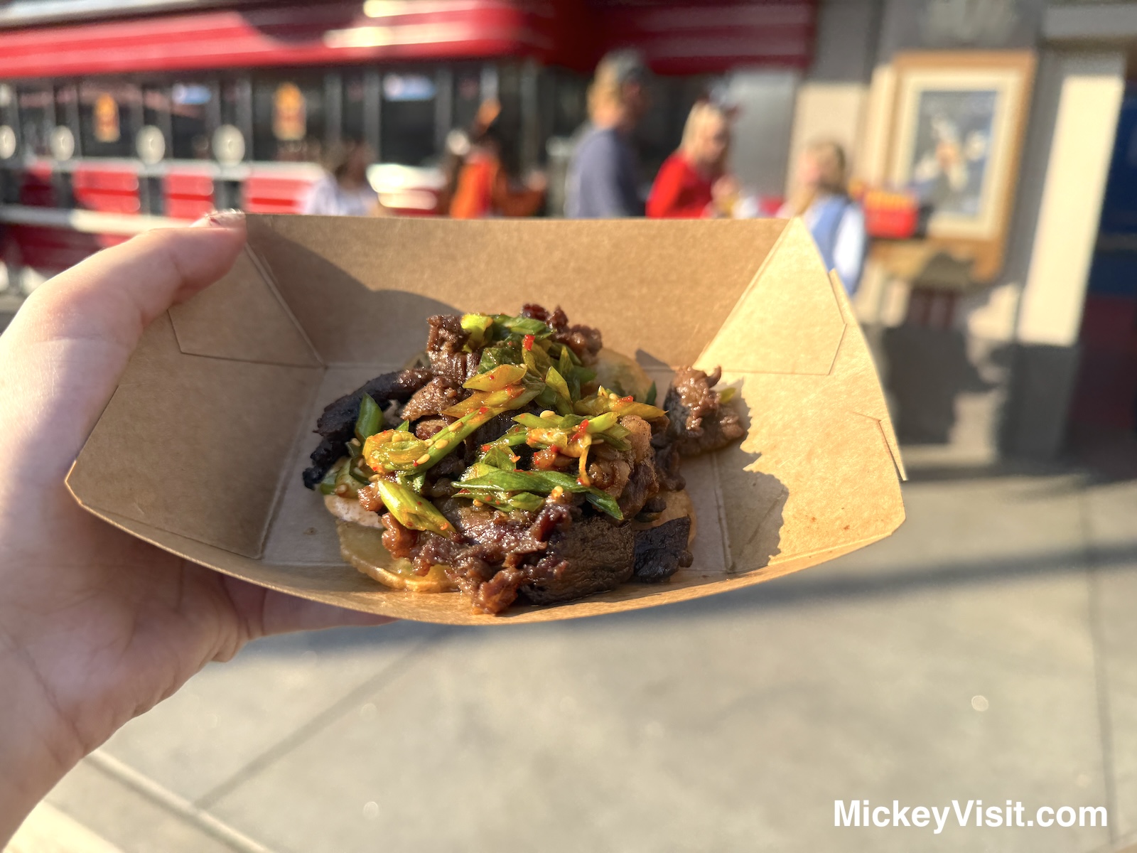 Scallion Pancake Tostada Lunar New Year Disneyland foods