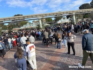 Disneyland entrance line