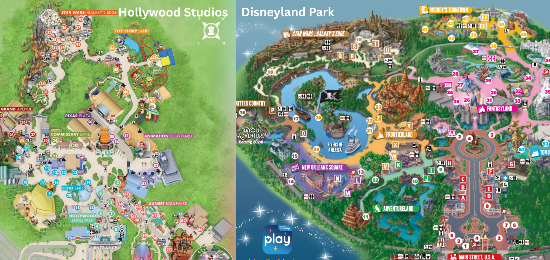 Disneyland map