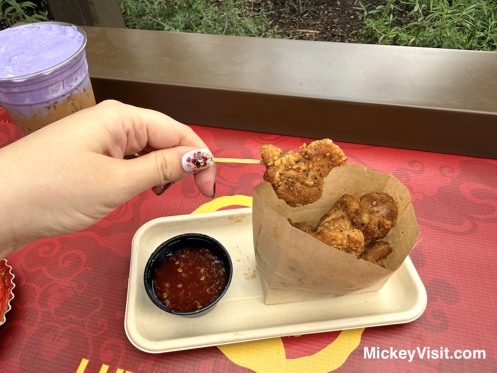 Five-Spice Popcorn Chicken with sweet chile-garlic sauce Disneyland Lunar New Year