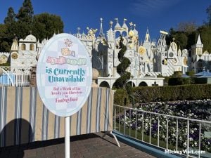 disneyland its a small world closed sign