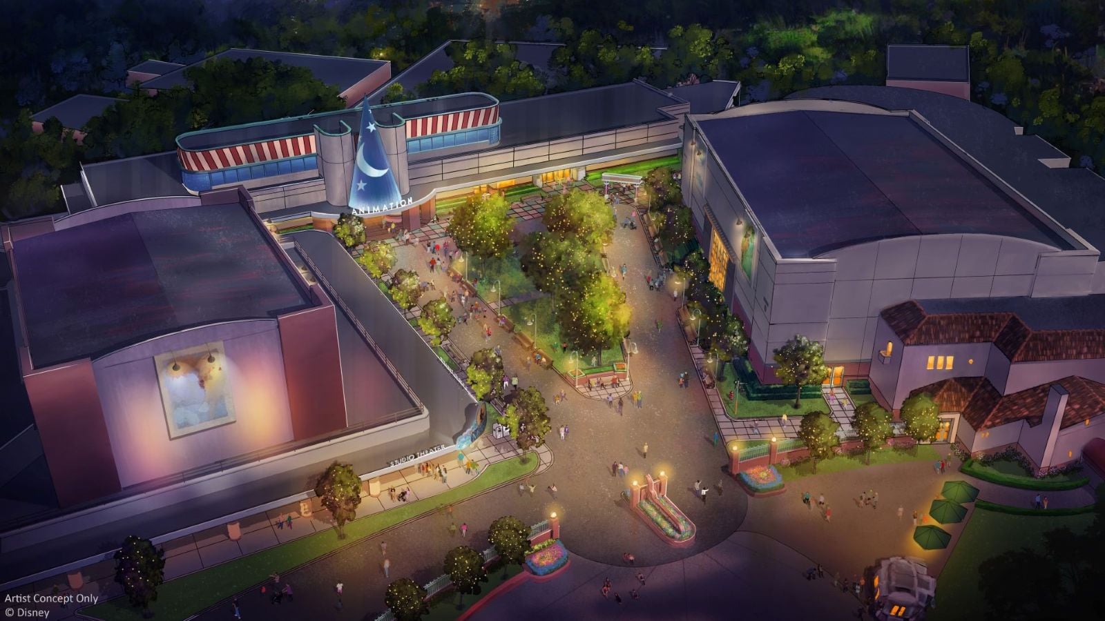 Concept art for The Walt Disney Studios overhaul