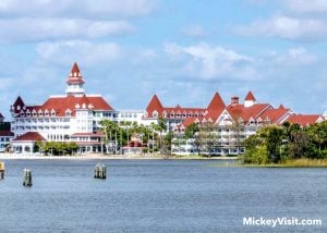 Disney's Grand Floridian beach and lake