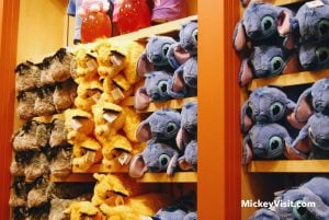 Eeyore, Simba, Stitch plush toys