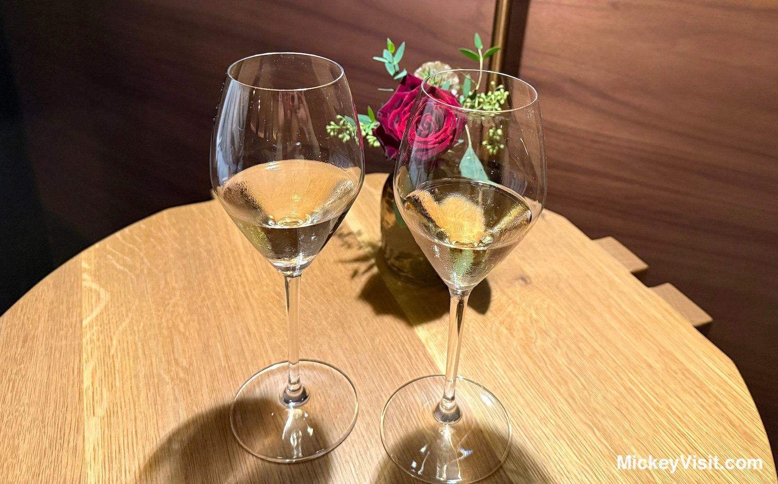 Napa Rose wine glasses