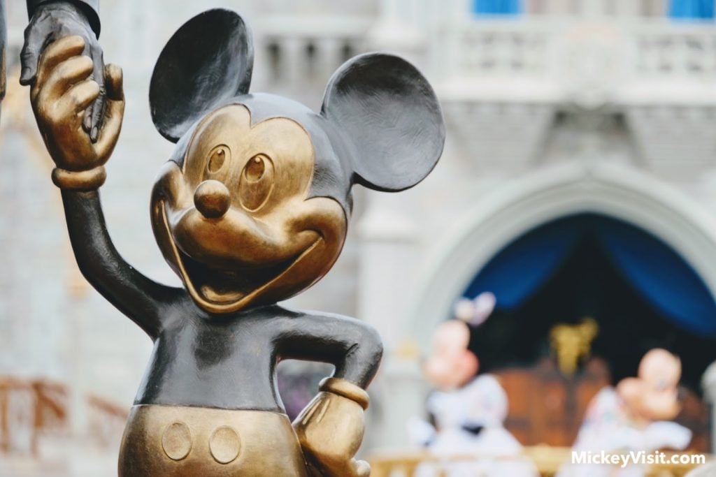 Mickey Mouse statue at Walt Disney World