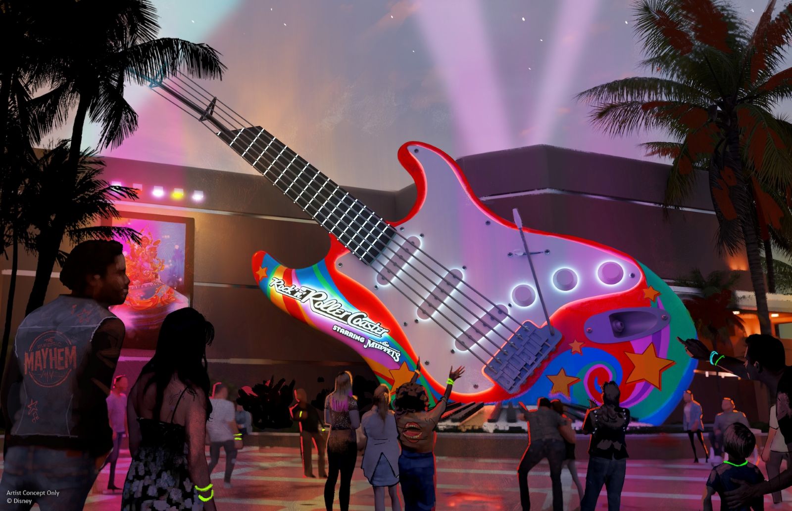 New Rock 'n' Roller Coaster set design