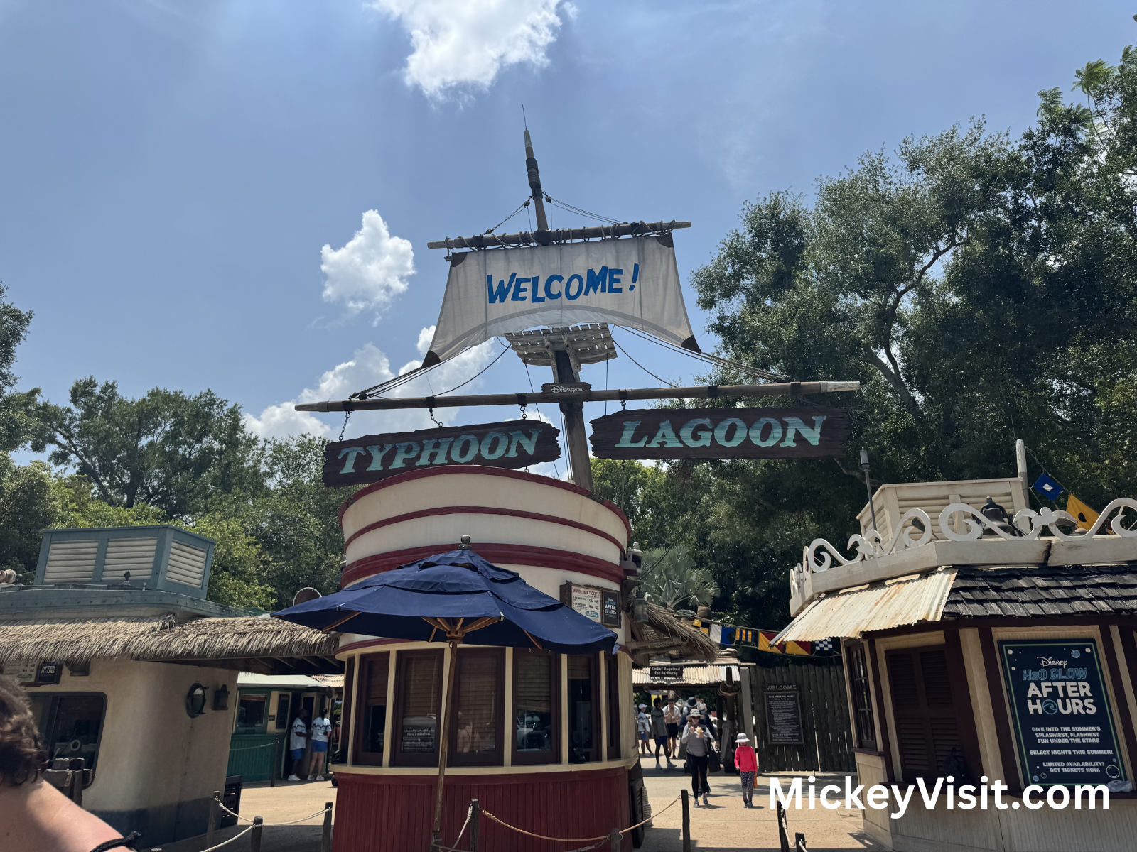 Typhoon Lagoon welcome sign