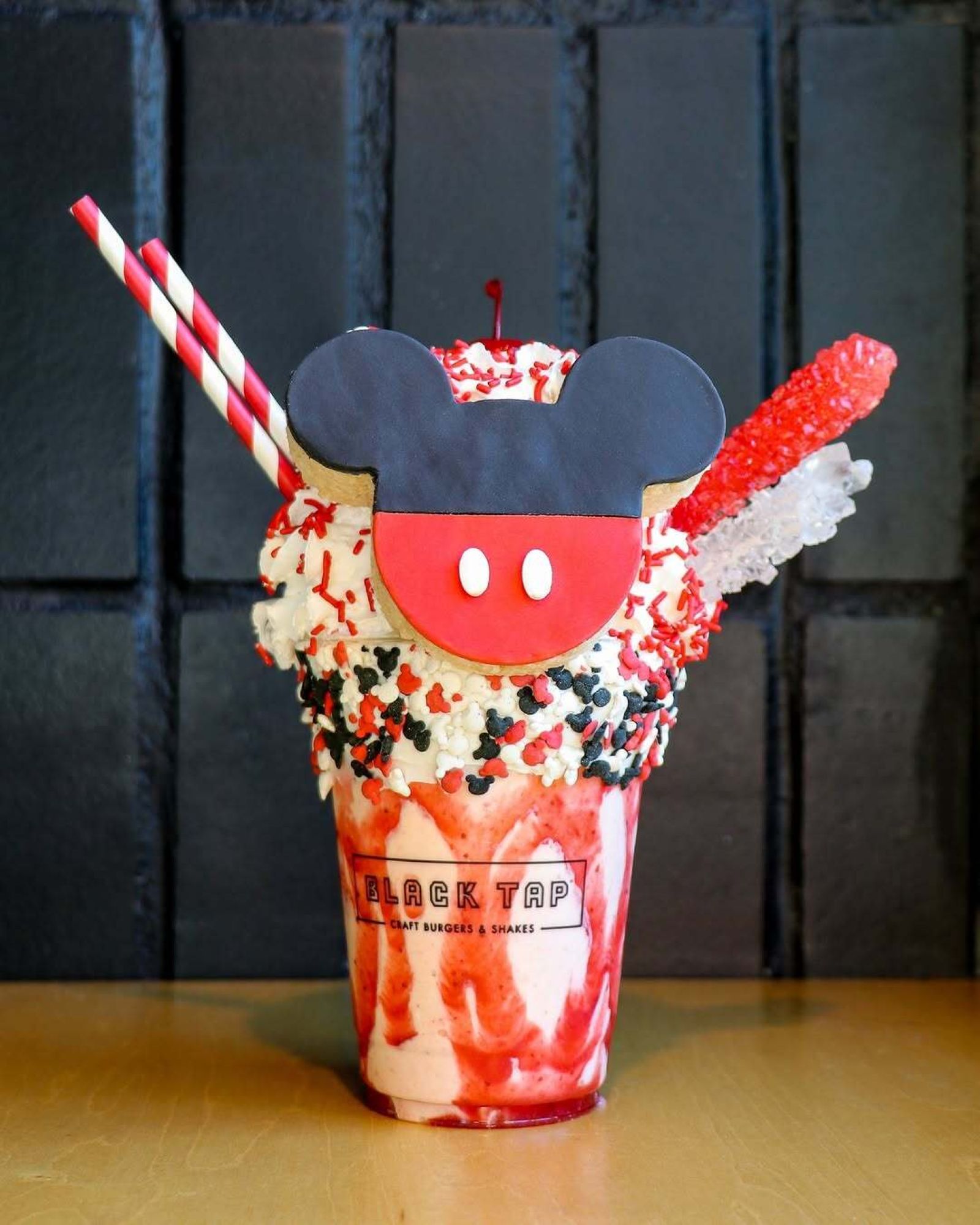 Mickey Mouse specialty milkshake at CrazyShake by Black Tap in Disney Springs