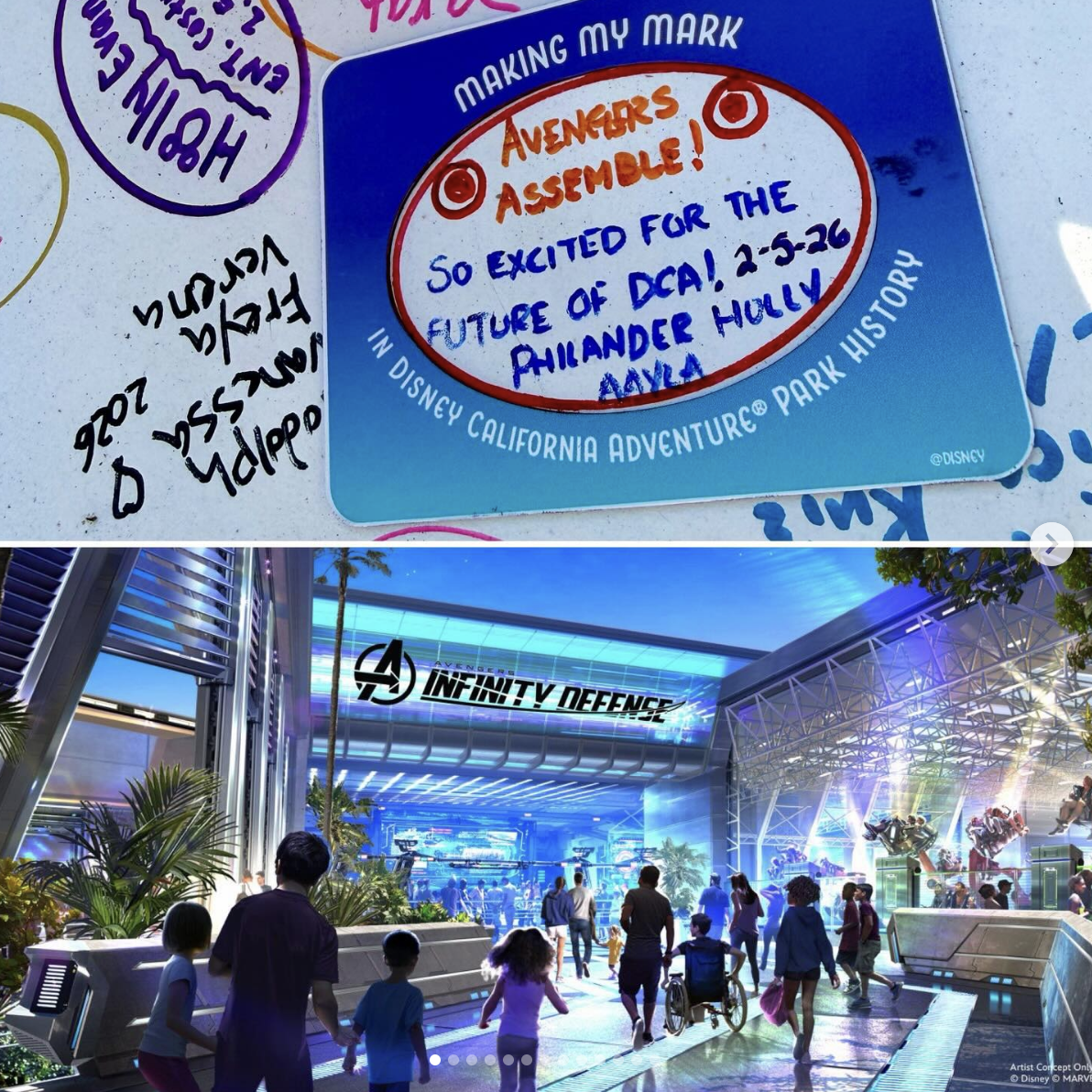 disney california adventure signing beam