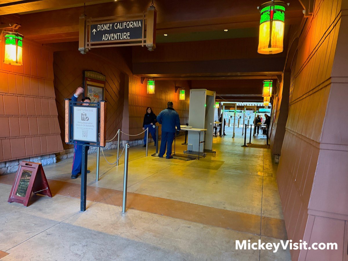 disneyland security entrance disney grand californian