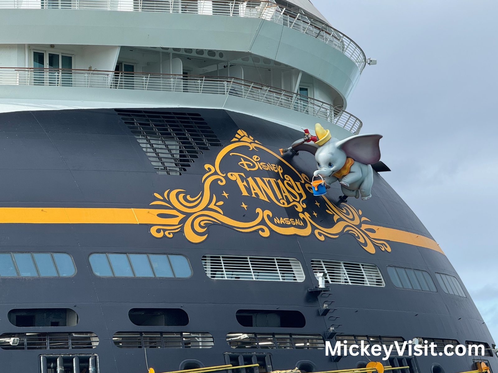 Dumbo statue on Disney Fantasy ship