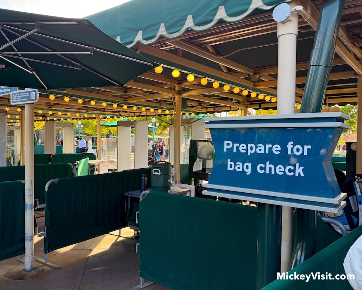 disneyland bag check