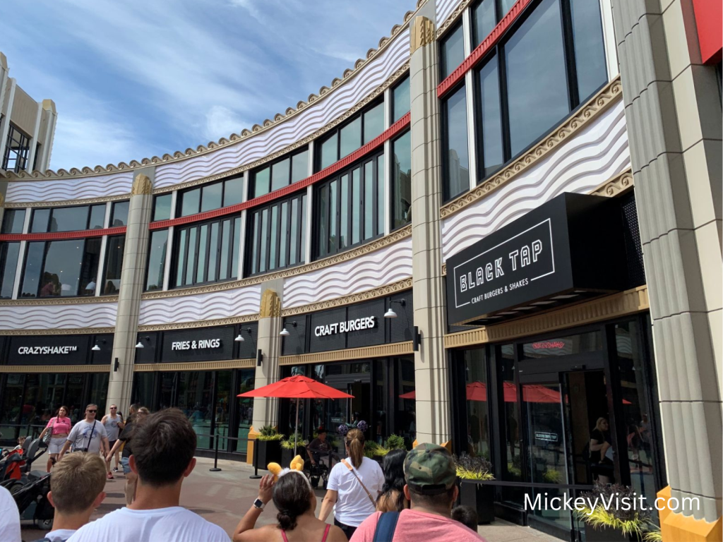 Black Tap craft Burgers & Shakes at Downtown Disney in Anaheim