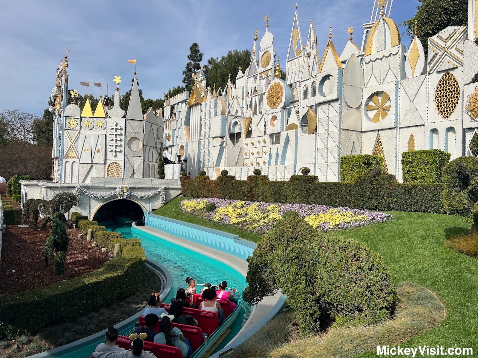 it's a small world at Disneyland boats