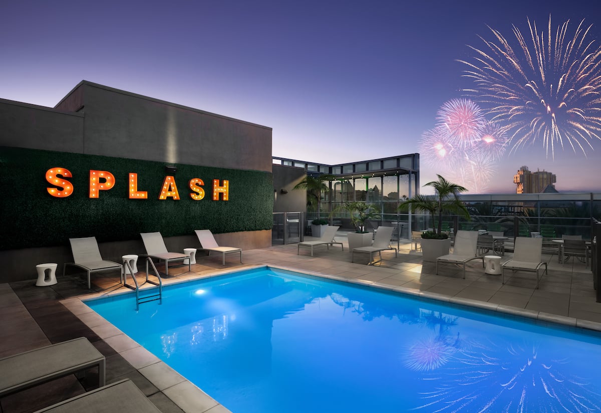 springhill suites disneyland view pool