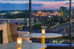 View from Top of the V at the Viv Hotel in Anaheim