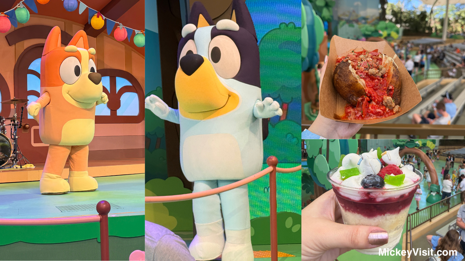 new Bluey foods at Disneyland