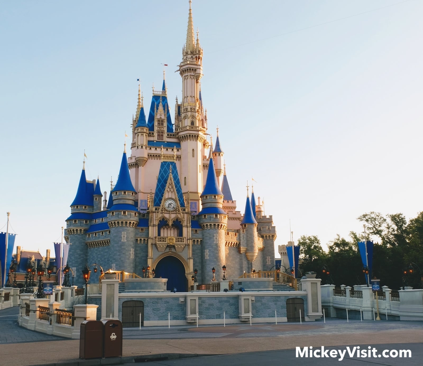Cinderella Castle at dawn