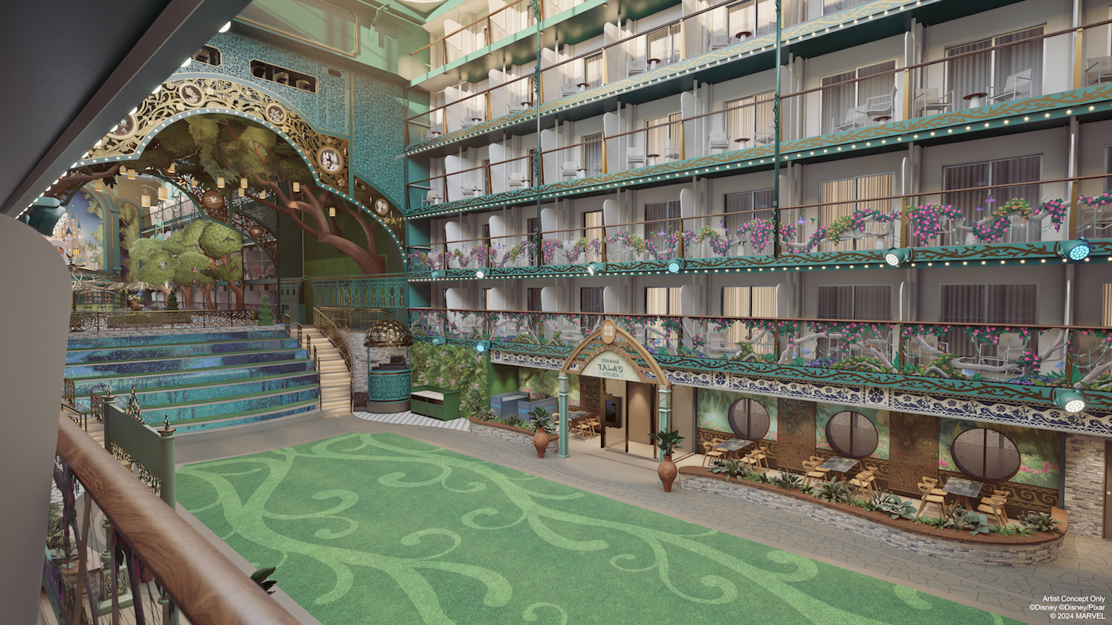 Disney Imagination Garden atrium